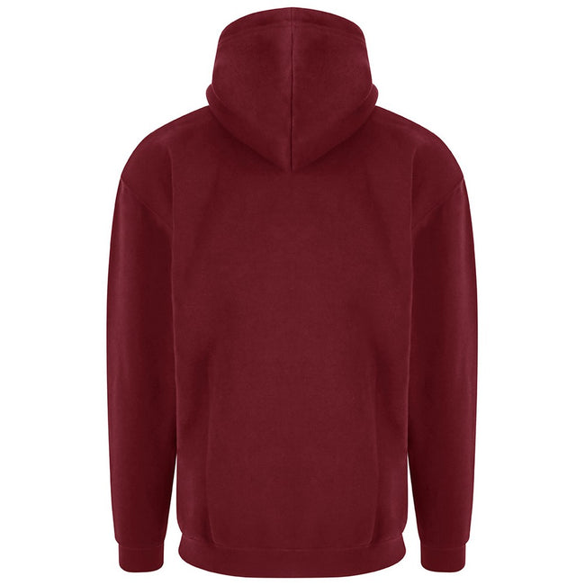 Burgundy - Back - PRO RTX Mens Hoodie