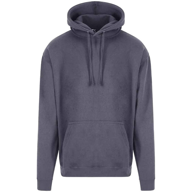 Solid Grey - Front - PRO RTX Mens Hoodie