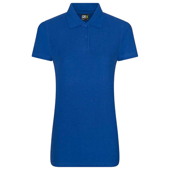 Royal Blue - Front - PRO RTX Womens-Ladies Polo Shirt