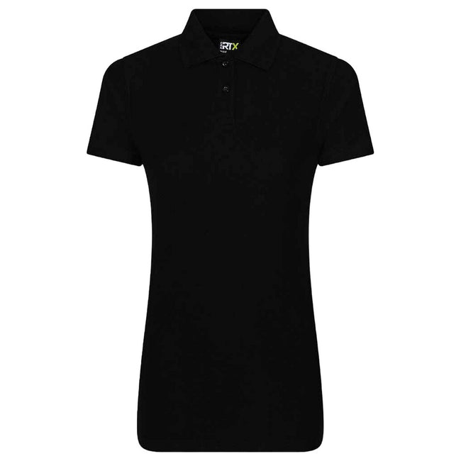 Black - Front - PRO RTX Womens-Ladies Polo Shirt