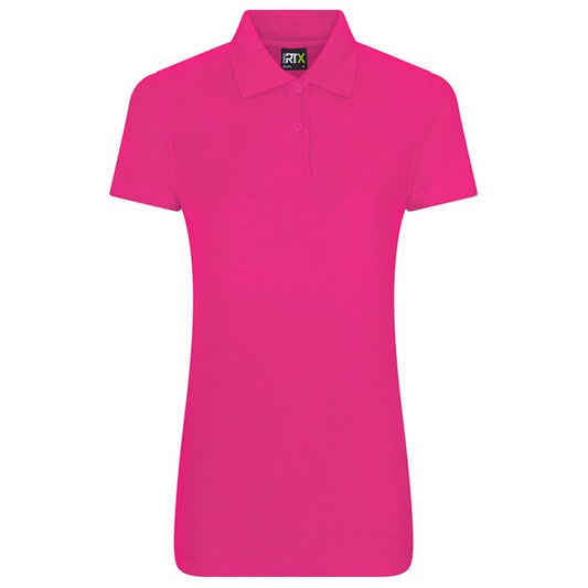 Fuchsia - Front - PRO RTX Womens-Ladies Polo Shirt