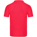 Red - Back - Fruit Of The Loom Mens Original Polo Shirt