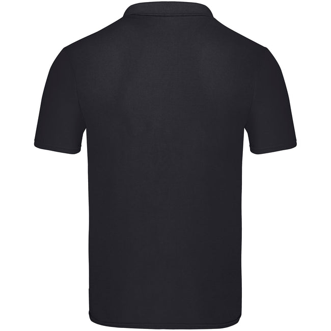 Black - Back - Fruit Of The Loom Mens Original Polo Shirt