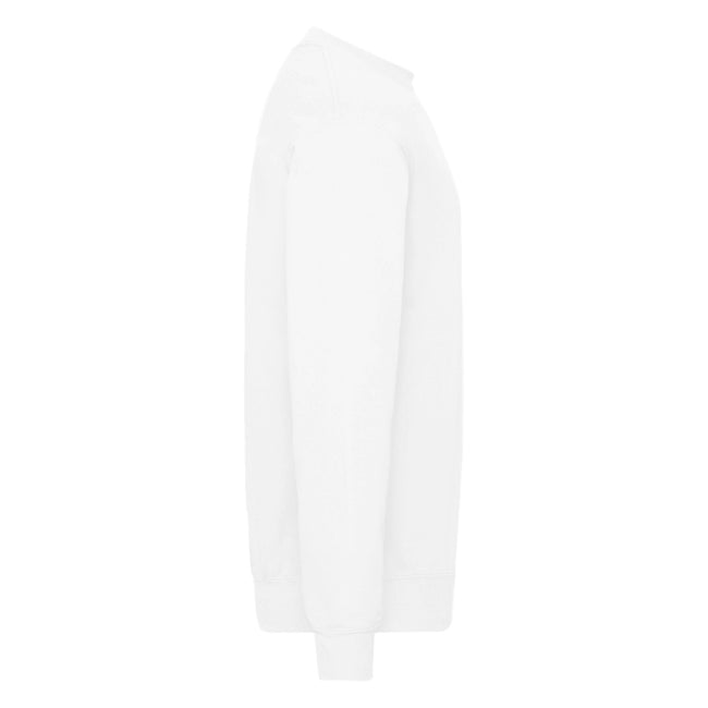 White - Back - Fruit of the Loom Mens Classic 80-20 Set-in Sweatshirt