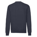 Deep Navy - Back - Fruit of the Loom Mens Classic 80-20 Set-in Sweatshirt