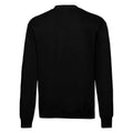 Black - Back - Fruit of the Loom Mens Classic 80-20 Set-in Sweatshirt