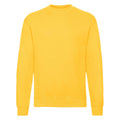 Sunflower Yellow - Front - Fruit of the Loom Mens Classic 80-20 Set-in Sweatshirt