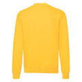 Sunflower Yellow - Back - Fruit of the Loom Mens Classic 80-20 Set-in Sweatshirt