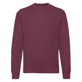 Burgundy - Front - Fruit of the Loom Mens Classic 80-20 Set-in Sweatshirt