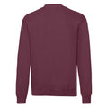 Burgundy - Back - Fruit of the Loom Mens Classic 80-20 Set-in Sweatshirt