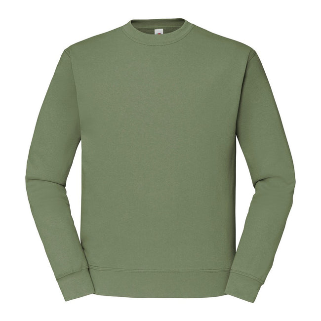 Classic Olive - Front - Fruit of the Loom Mens Classic 80-20 Set-in Sweatshirt