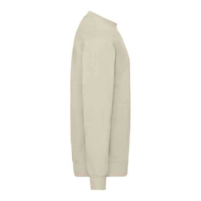 Natural - Side - Fruit of the Loom Mens Classic 80-20 Set-in Sweatshirt