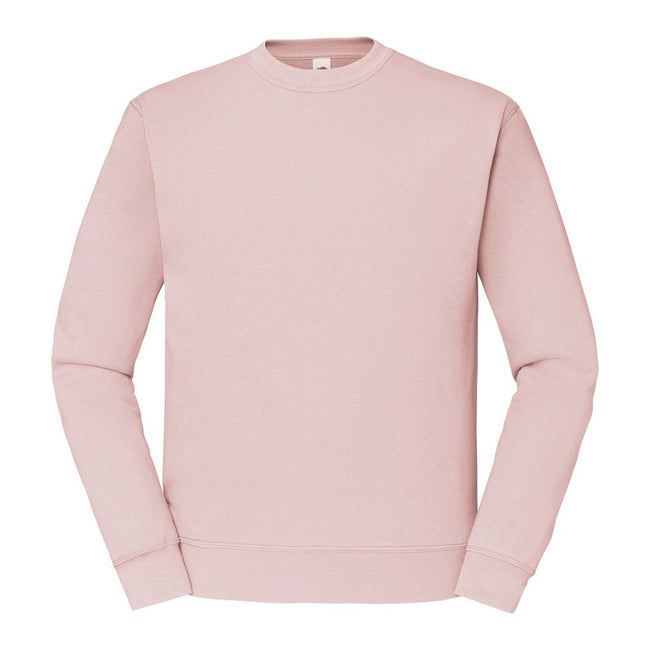 Powder Rose - Front - Fruit of the Loom Mens Classic 80-20 Set-in Sweatshirt