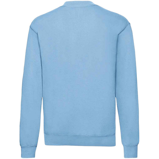 Sky Blue - Back - Fruit of the Loom Mens Classic 80-20 Set-in Sweatshirt