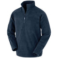 Navy - Front - Result Genuine Recycled Mens Fleece Top