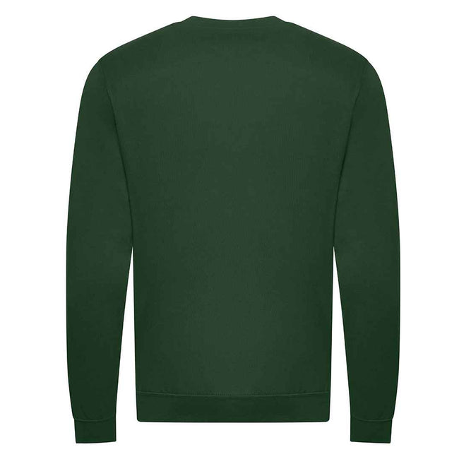 Bottle Green - Back - Awdis Unisex Adult Organic Sweatshirt