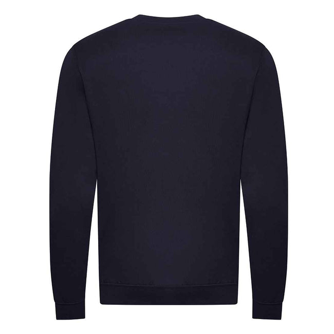 French Navy - Back - Awdis Unisex Adult Organic Sweatshirt