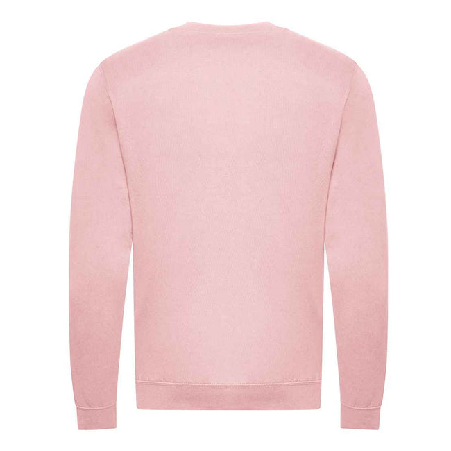 Baby Pink - Back - Awdis Unisex Adult Organic Sweatshirt