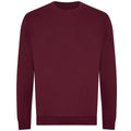 Burgundy - Front - Awdis Unisex Adult Organic Sweatshirt