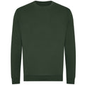 Bottle Green - Front - Awdis Unisex Adult Organic Sweatshirt