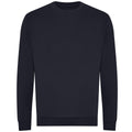 French Navy - Front - Awdis Unisex Adult Organic Sweatshirt