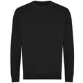 Deep Black - Front - Awdis Unisex Adult Organic Sweatshirt