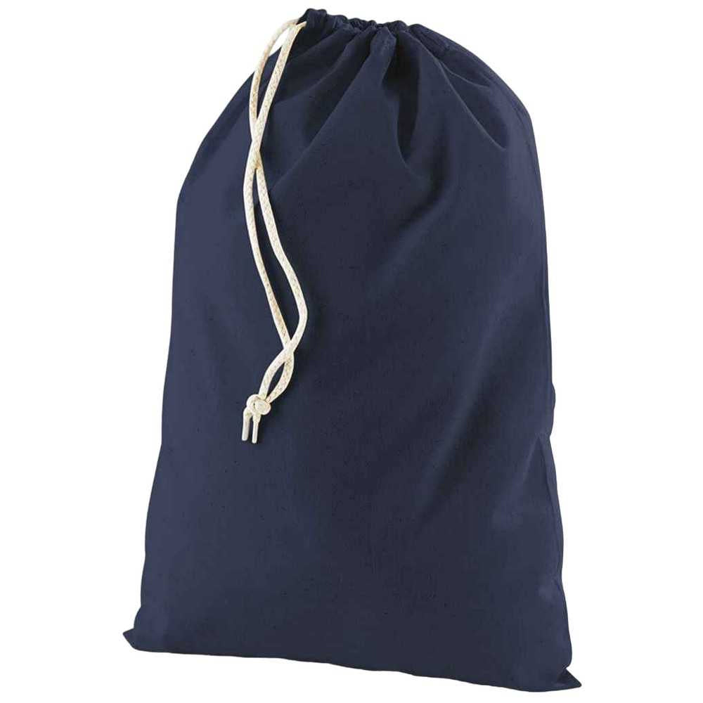 Navy - Back - Westford Mill Stuff Drawstring Bag