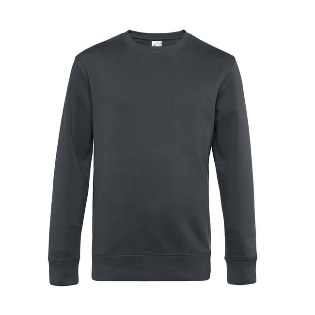 Asphalt - Front - B&C Mens King Sweatshirt