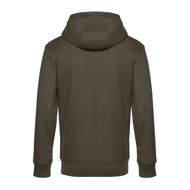 Khaki - Back - B&C Mens King Hoodie