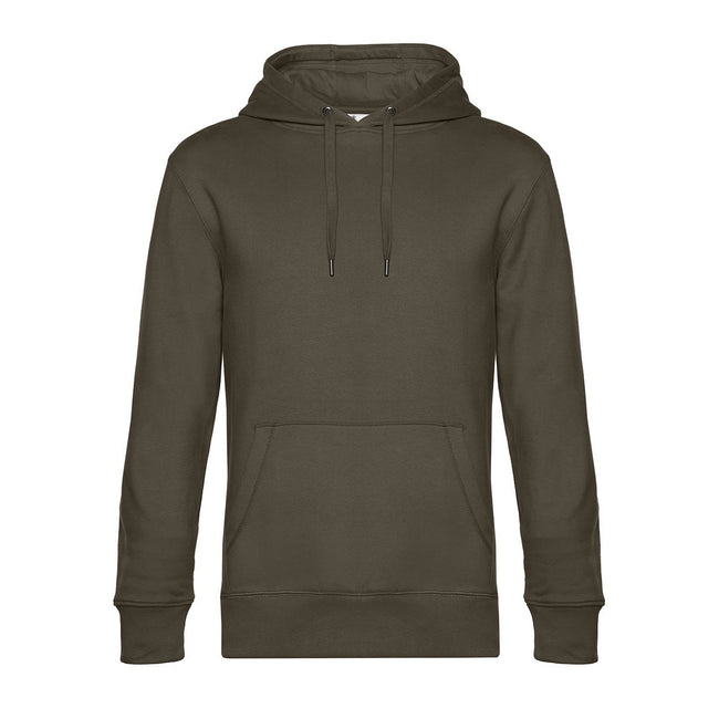 Khaki Green - Front - B&C Mens King Hoodie
