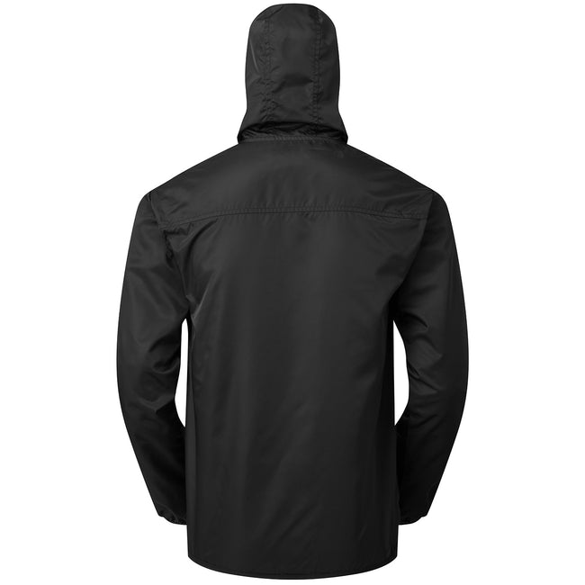 Black - Back - Asquith & Fox Mens Shell Lightweight Jacket