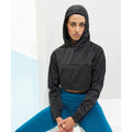 Black - Lifestyle - TriDri Womens-Ladies Cropped Jacket