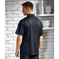 Black - Side - Premier Mens Coolchecker Short-Sleeved Chef Jacket