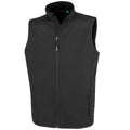 Black - Front - Result Genuine Recycled Mens Softshell Printable Body Warmer