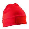 Red - Front - Result Genuine Recycled Unisex Adult Double Knit Beanie