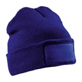Royal Blue - Front - Result Genuine Recycled Unisex Adult Double Knit Beanie