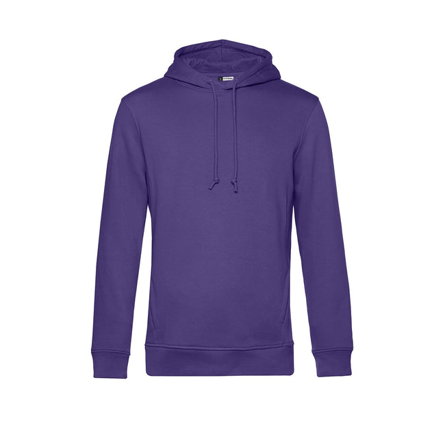 Radiant Purple - Front - B&C Mens Organic Hoodie