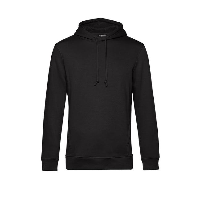 Black - Front - B&C Mens Organic Hoodie