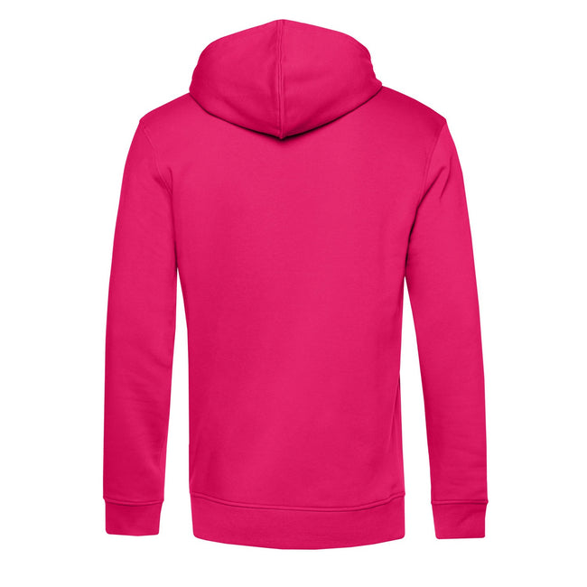 Magenta Pink - Back - B&C Mens Organic Hoodie
