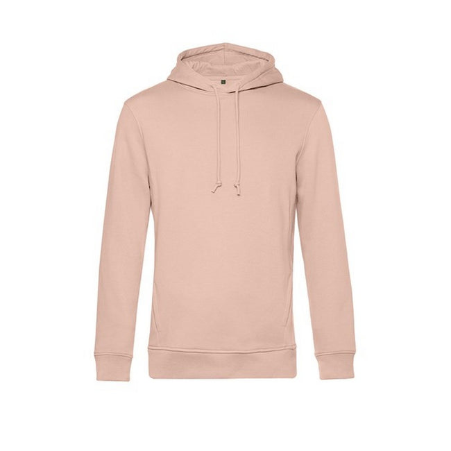 Soft Rose - Front - B&C Mens Organic Hoodie