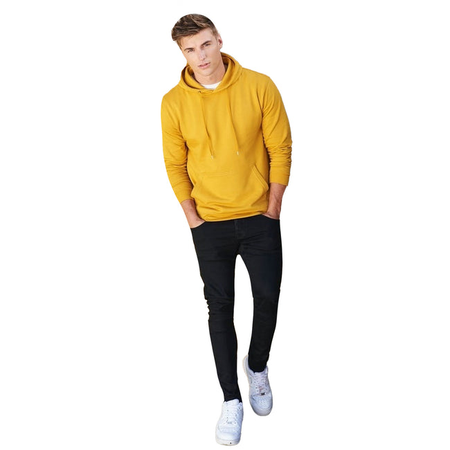 Mustard Yellow - Side - Awdis Mens Organic Hoodie