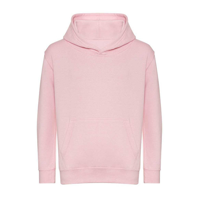 Baby Pink - Front - Awdis Childrens-Kids Organic Hoodie