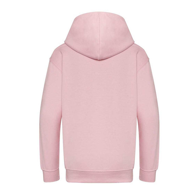 Baby Pink - Back - Awdis Childrens-Kids Organic Hoodie
