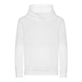 Arctic White - Front - Awdis Childrens-Kids Organic Hoodie