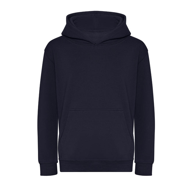 French Navy - Front - Awdis Childrens-Kids Organic Hoodie