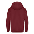 Burgundy - Back - Awdis Childrens-Kids Organic Hoodie