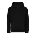 Deep Black - Front - Awdis Childrens-Kids Organic Hoodie