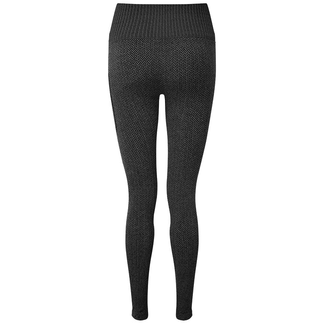 Charcoal Grey - Back - TriDri Womens-Ladies Knitted City Leggings