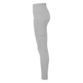 Heather Grey - Side - TriDri Womens-Ladies Knitted City Leggings