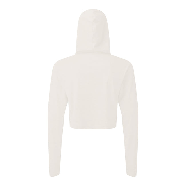 White - Back - TriDri Womens-Ladies Cropped Long-Sleeved T-Shirt